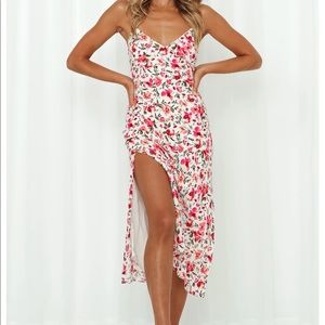 Hello Molly- Sweet Seedlings Midi Dress White